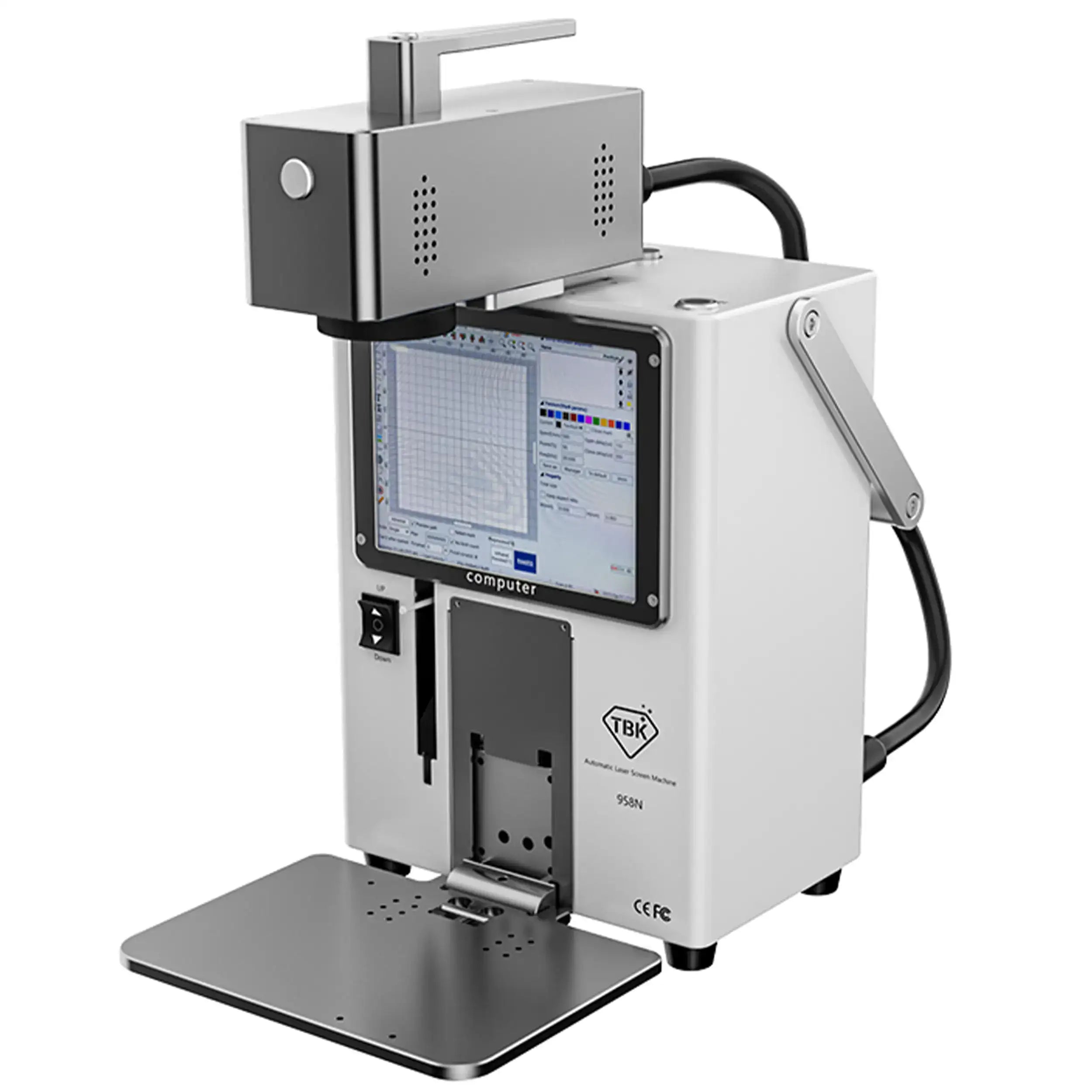 Back Glass Removal & Laser Engraving Machine (110V - 220V US Plug) (TBK-958N)