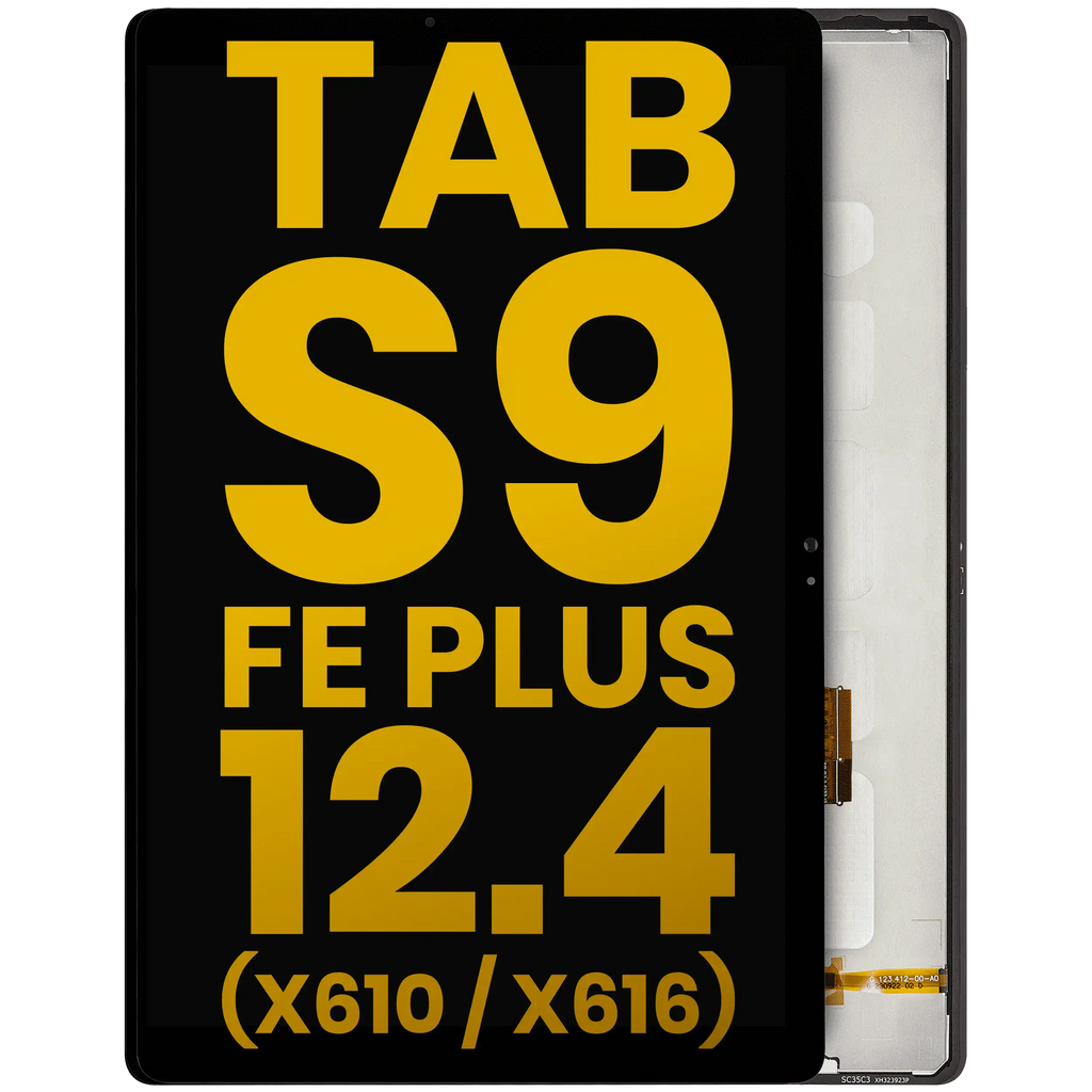 LCD-Display ohne Rahmen Samsung Tab S9 FE+ (X610/X616) Refurb. Schwarz