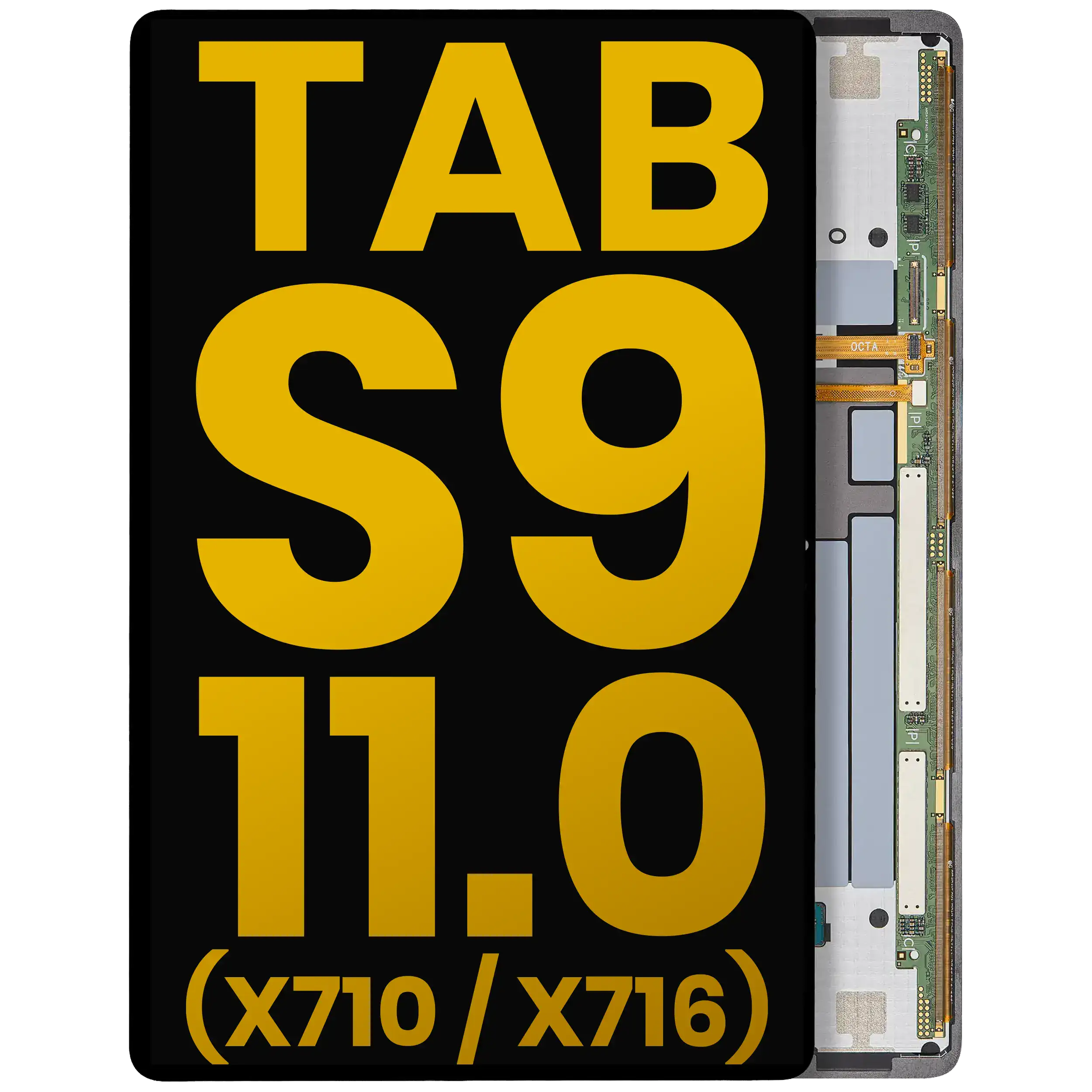 OLED-Modul ohne Rahmen für Samsung Tab S9 11" (generalüberholt) Alle Farben