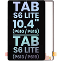LCD-Display ohne Rahmen für Samsung Tab S6 Lite 10.4" Service-Pack