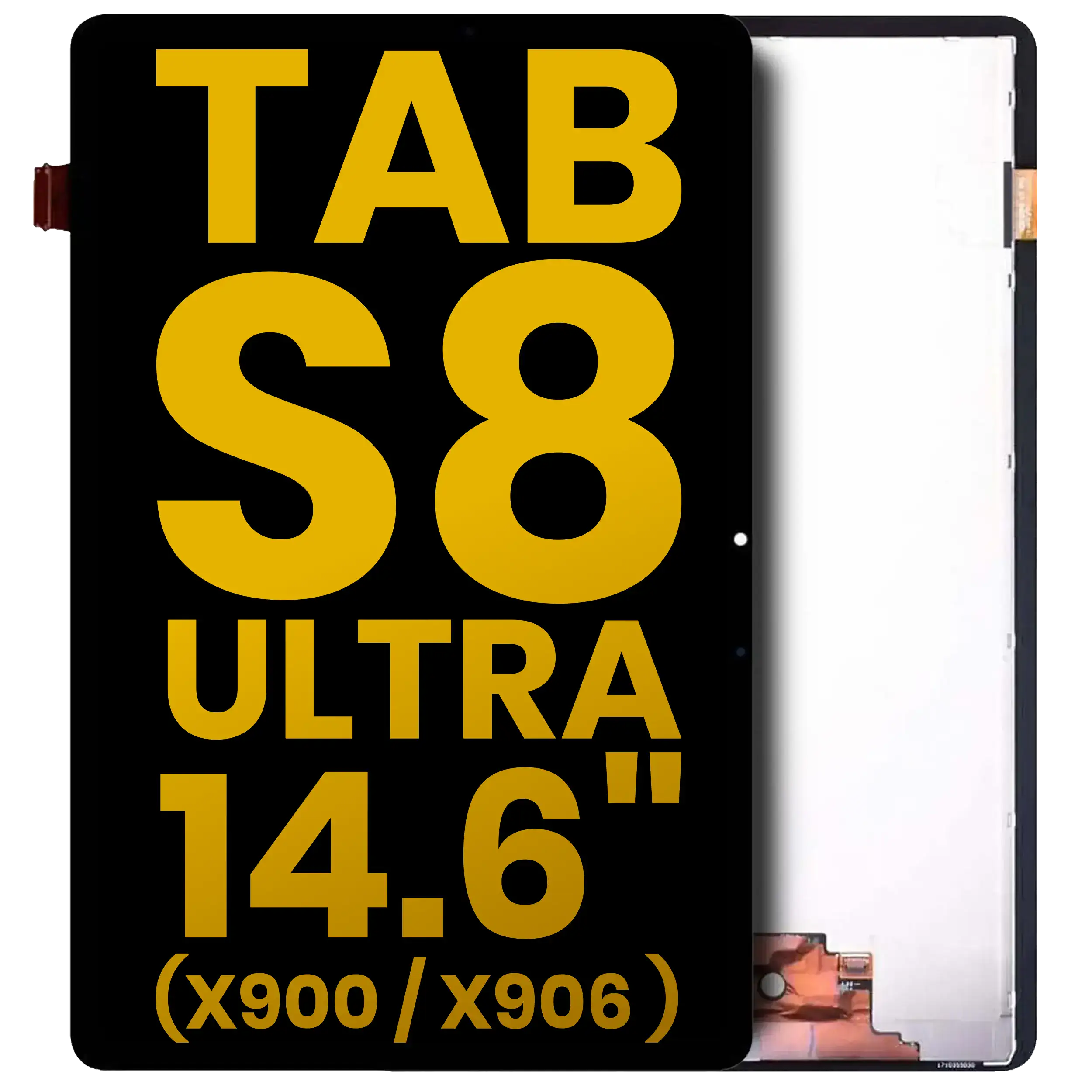 OLED-Display ohne Rahmen für Samsung Galaxy Tab S8 Ultra Refurbished Schwarz