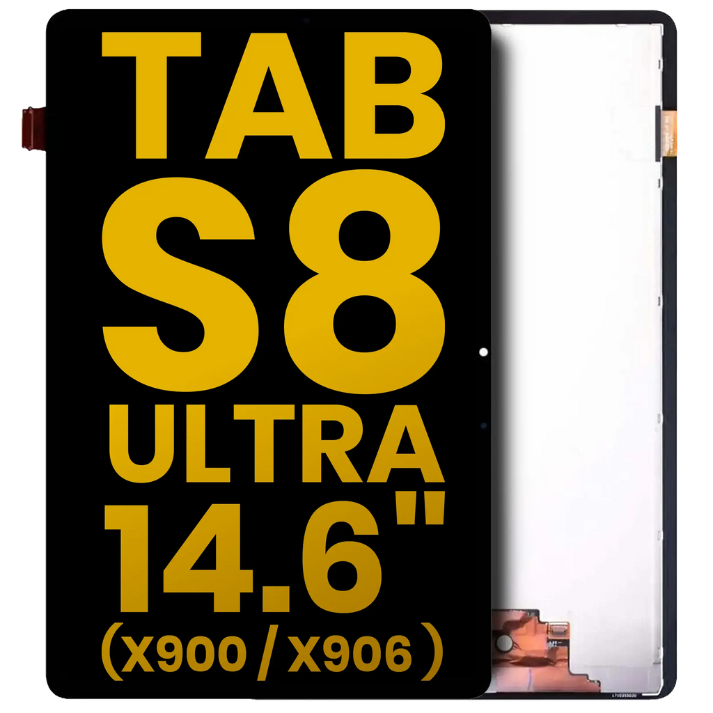 Frameless OLED display for Samsung Galaxy Tab S8 Ultra 14.6" (X900 / X906) (2022) (Refurbished) (Black)
