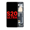 OLED-Display mit Rahmen Samsung Galaxy S20 Ultra 5G Schwarz Aftermarket Plus