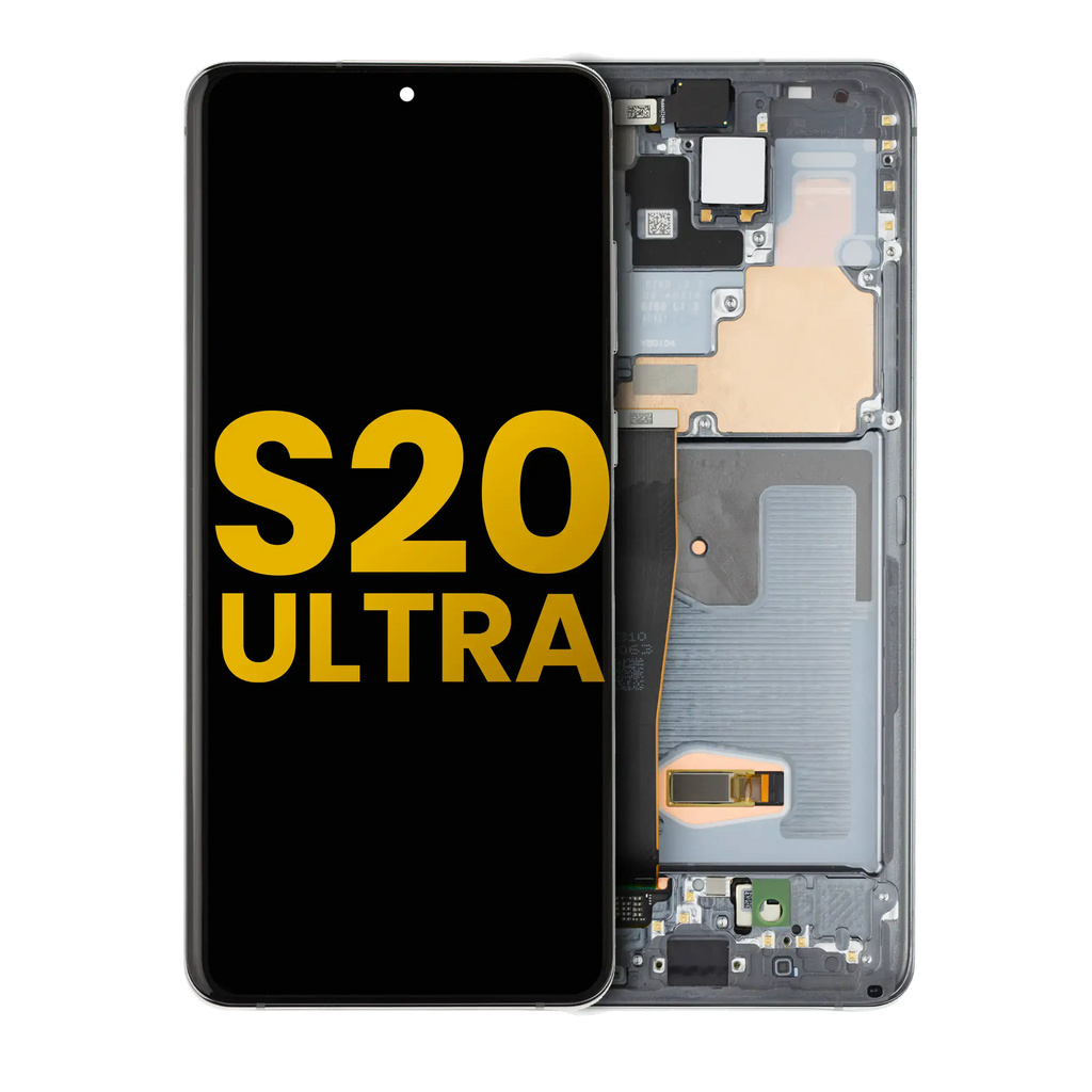 OLED Display with Frame for Samsung Galaxy S20 Ultra 5G (Refurbished) (Cosmic Gray)