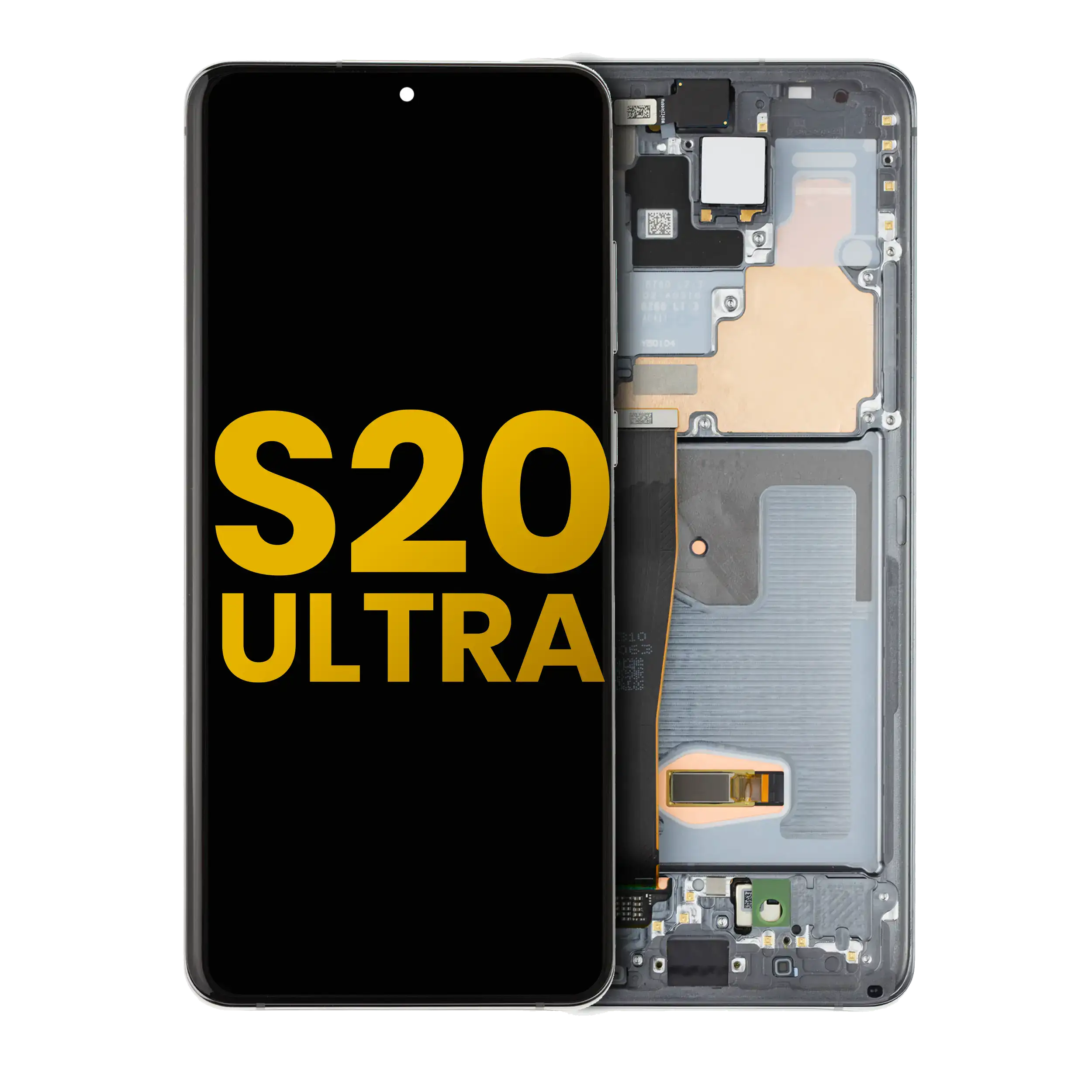 OLED-Display mit Rahmen Samsung Galaxy S20 Ultra 5G Refurbished Cosmic Gray