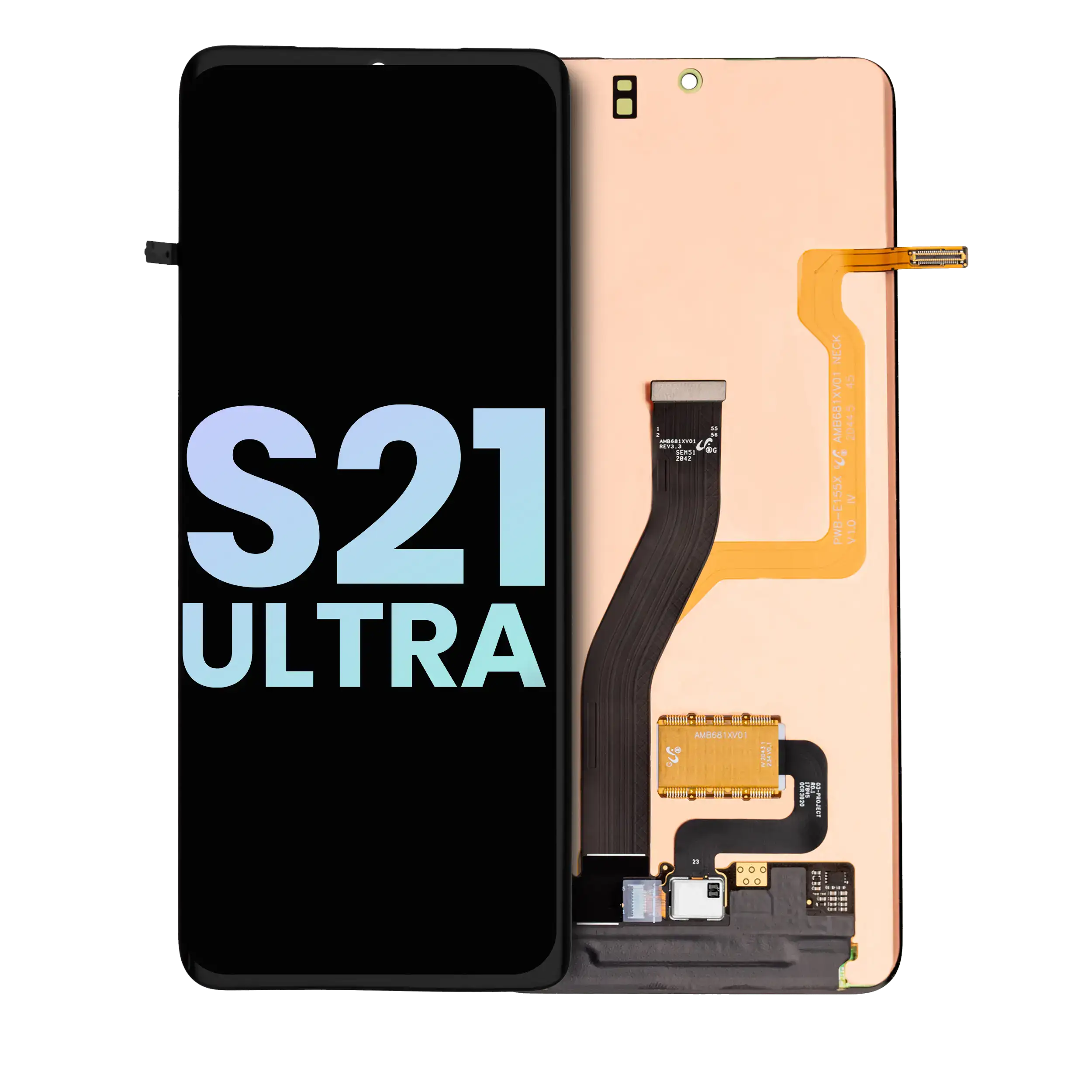OLED-Display ohne Rahmen für Samsung Galaxy S21 Ultra 5G (Svc Pack) ()