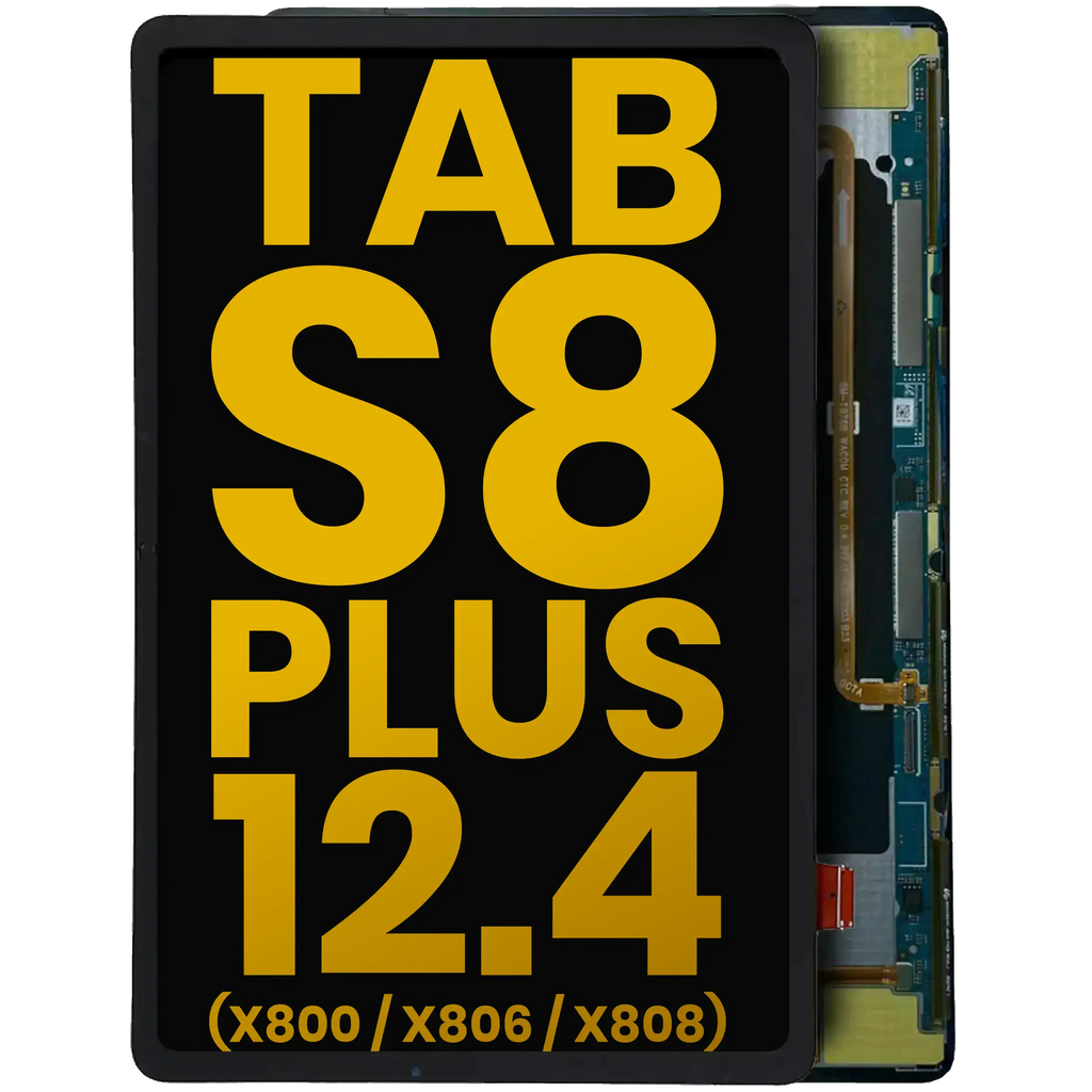 OLED-Display ohne Rahmen Samsung Tab S8 Plus Refurbished Black