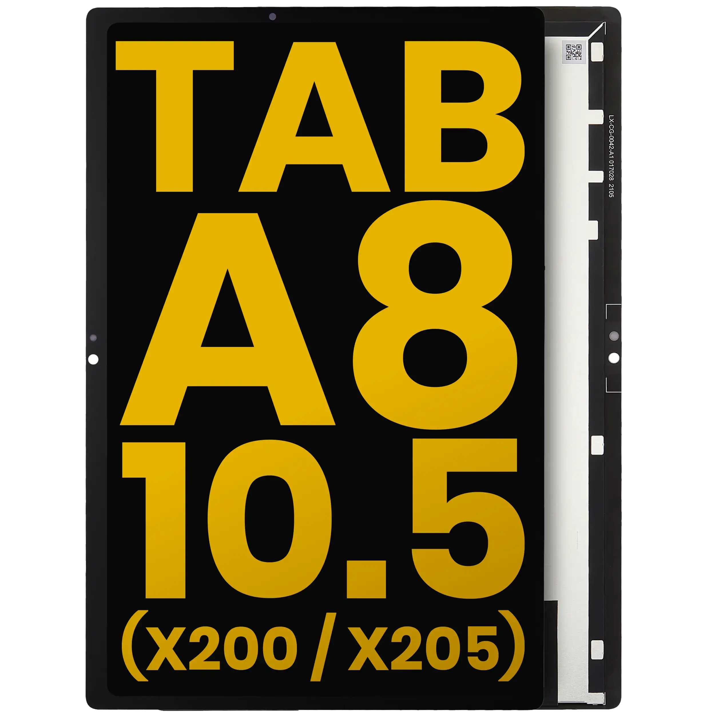 Display ohne Rahmen für Samsung Galaxy Tab A8 10.5 Refurbished Schwarz
