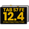 LCD Display without Frame for Samsung Galaxy Tab S7 FE 12.4 inch (T730/T733/T735/T736) (2021) Refurbished (Black)