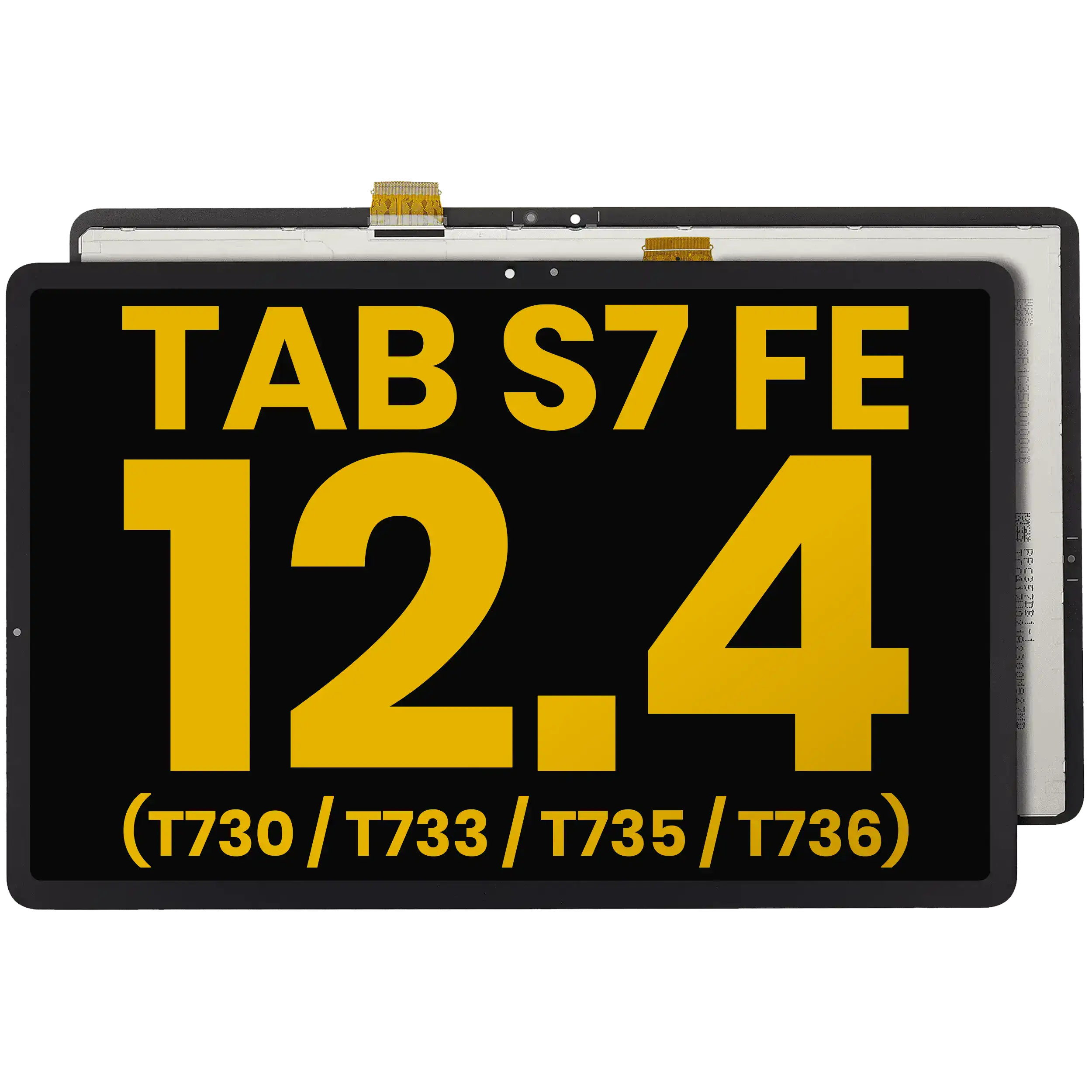 LCD Display without Frame for Samsung Galaxy Tab S7 FE 12.4 inch (T730/T733/T735/T736) (2021) Refurbished (Black)