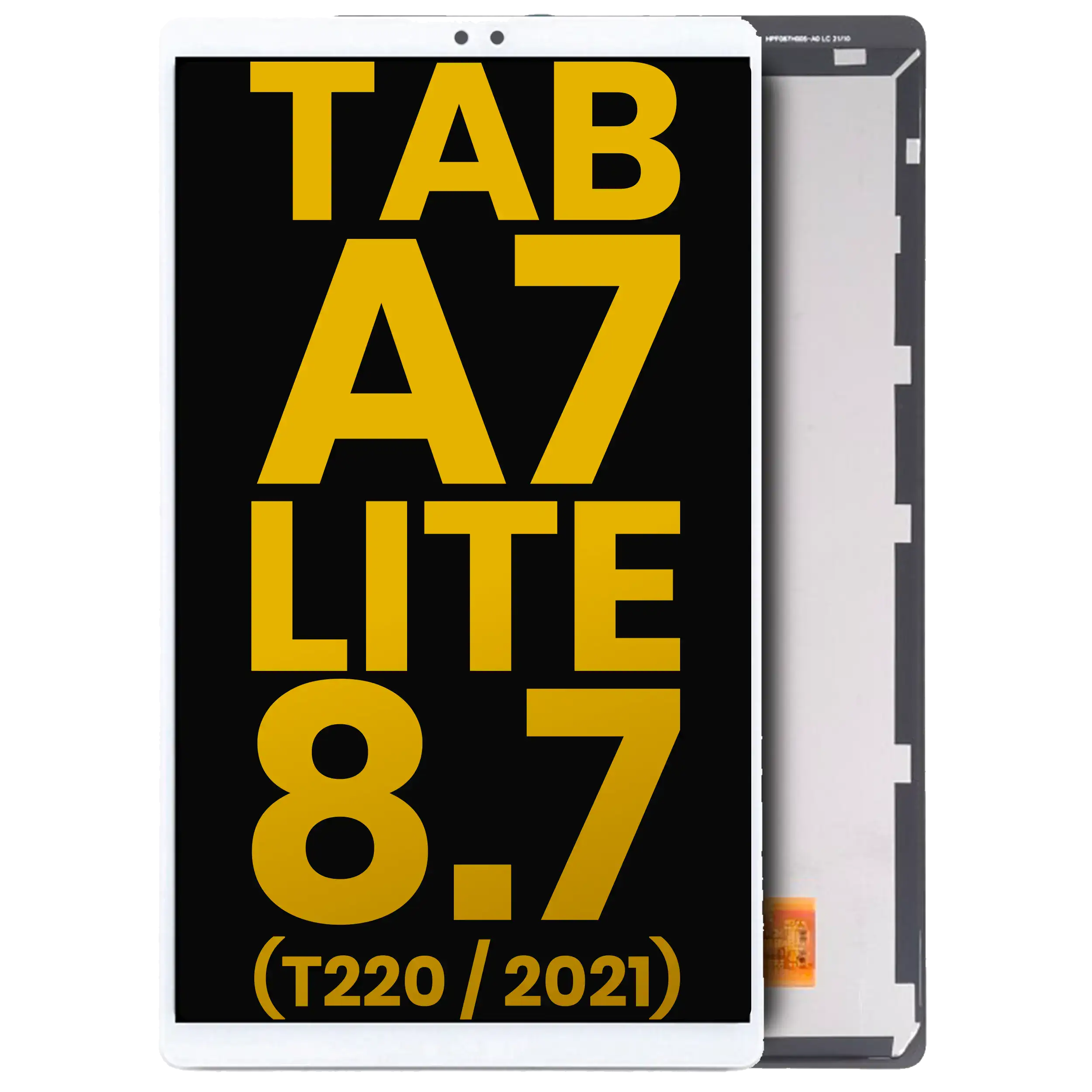 LCD Display without Frame for Samsung Galaxy Tab A7 Lite 8.7" (2021) (T220) (WLAN-Version) (Refurbished) (White)