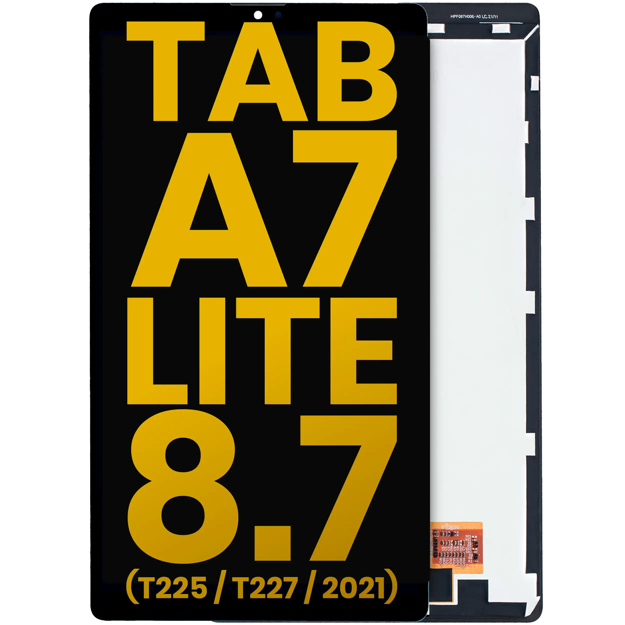 LCD Display without Frame for Samsung Galaxy Tab A7 Lite 8.7" (2021) (T225/T227) (Cellular Version) (Refurbished) (Black)