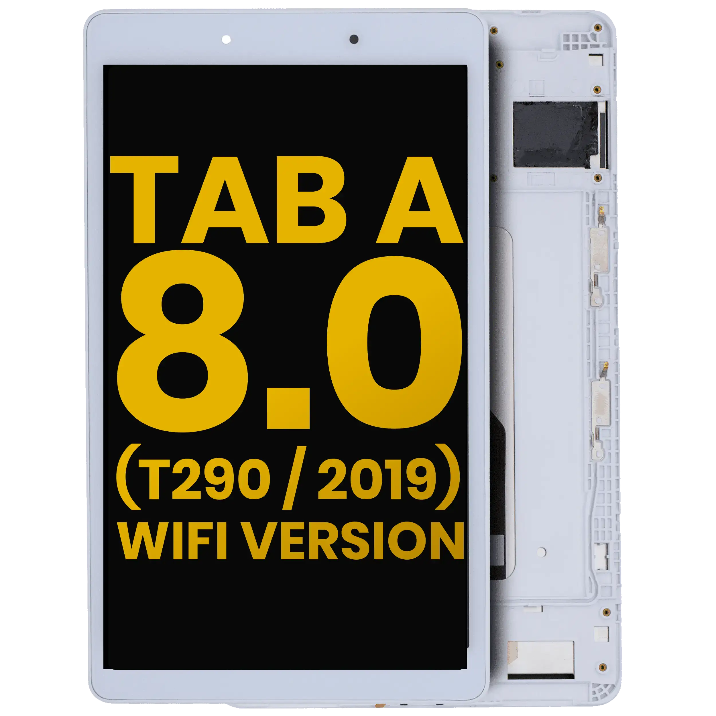 LCD mit Rahmen Samsung Tab A 8.0 (2019) Weiß Refurbished