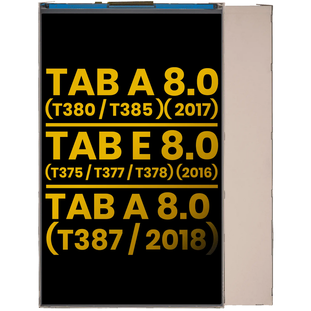 LCD Only for Samsung Galaxy Tab A 8.0" (2017) (T380/T385), Tab A 8.0" (2018) (T387) and Tab E 8.0" (2016) (T375/T377/T378) (Refurbished)