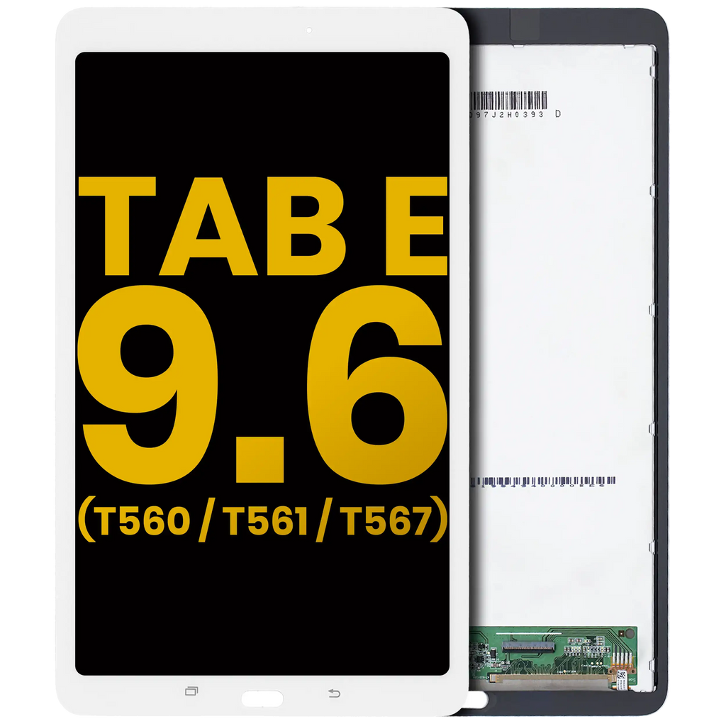 LCD-Display ohne Rahmen für Samsung Tab E 9.6" T560/T561/T567 Refurbished Weiß