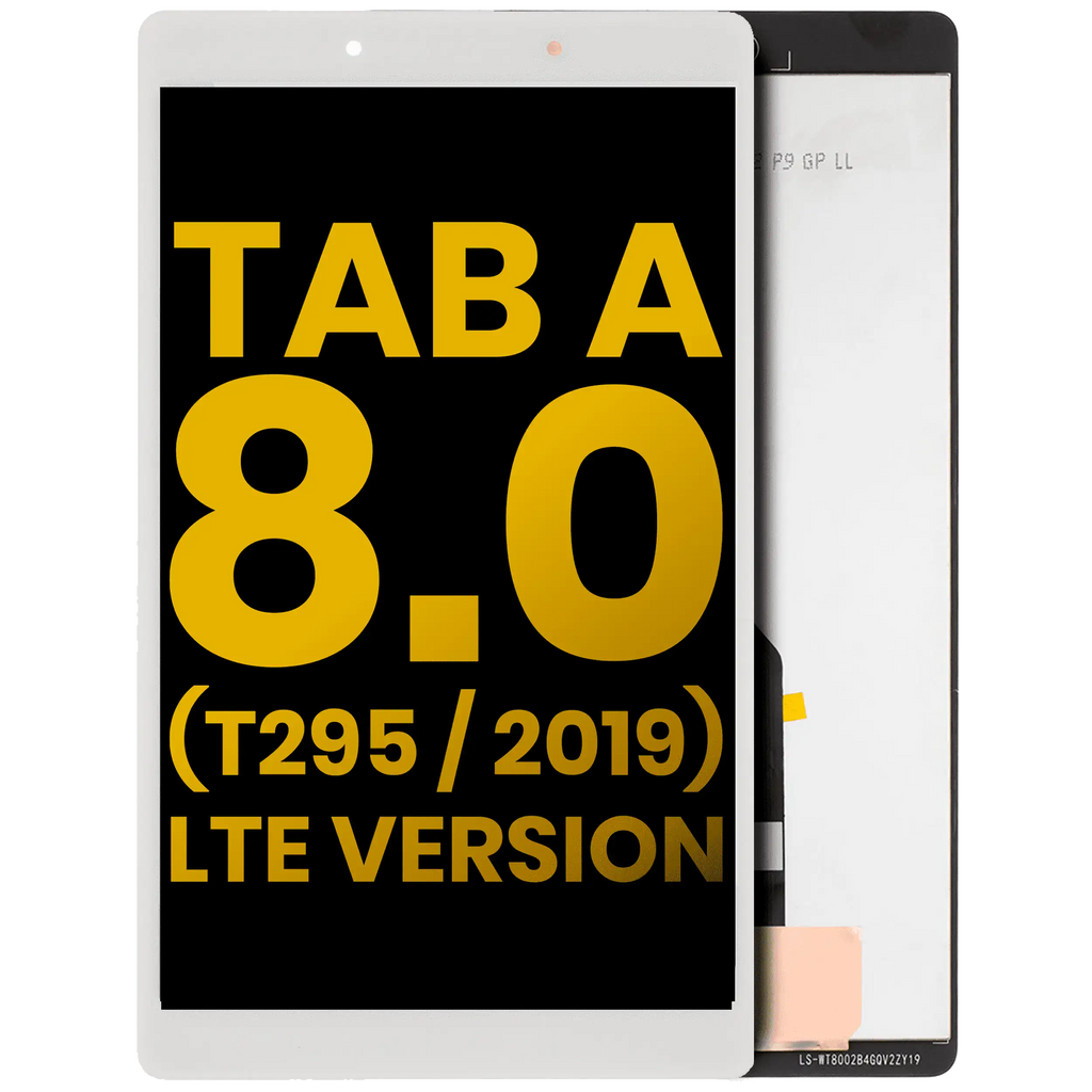 LCD-Display ohne Rahmen für Samsung Galaxy Tab A 8.0 LTE 2019 Refurbished Weiß