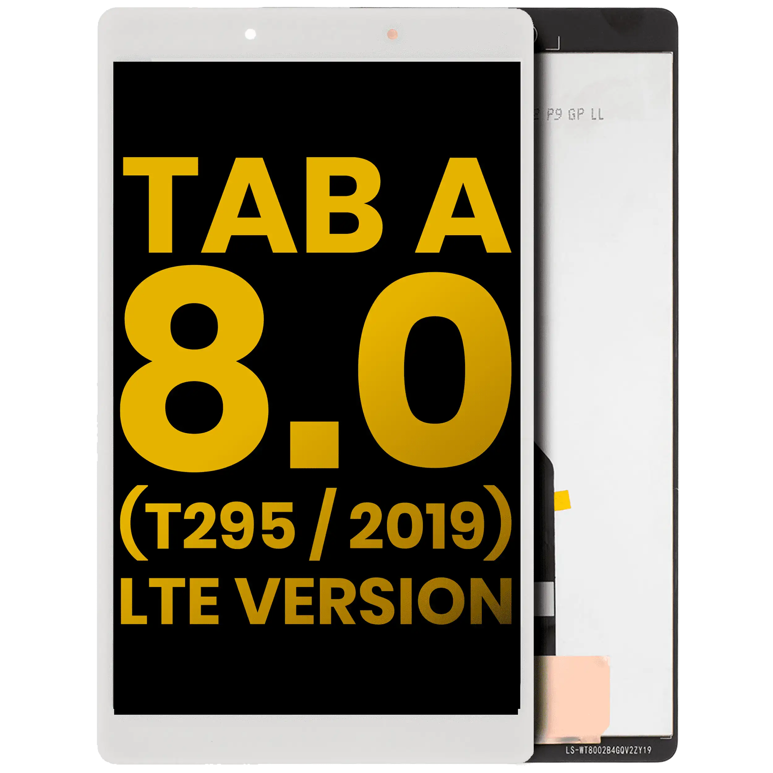 LCD Display No Frame for Samsung Galaxy Tab A 8.0" (T295) (2019) (LTE Version) (Refurbished) (White)