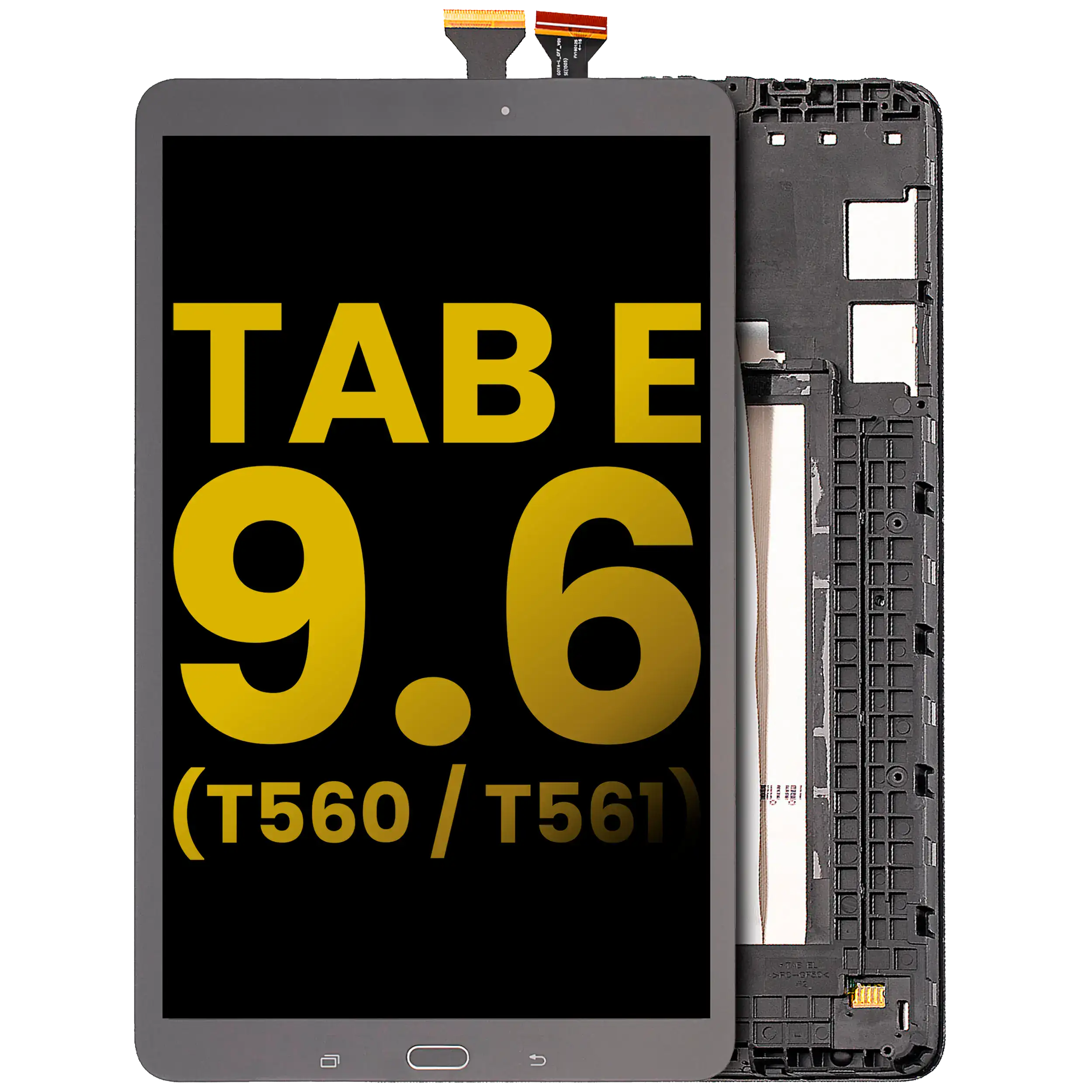 LCD Display with Frame for Samsung Galaxy Tab E 9.6" (T560/T561/T567) (2015) (Refurbished) (Black)