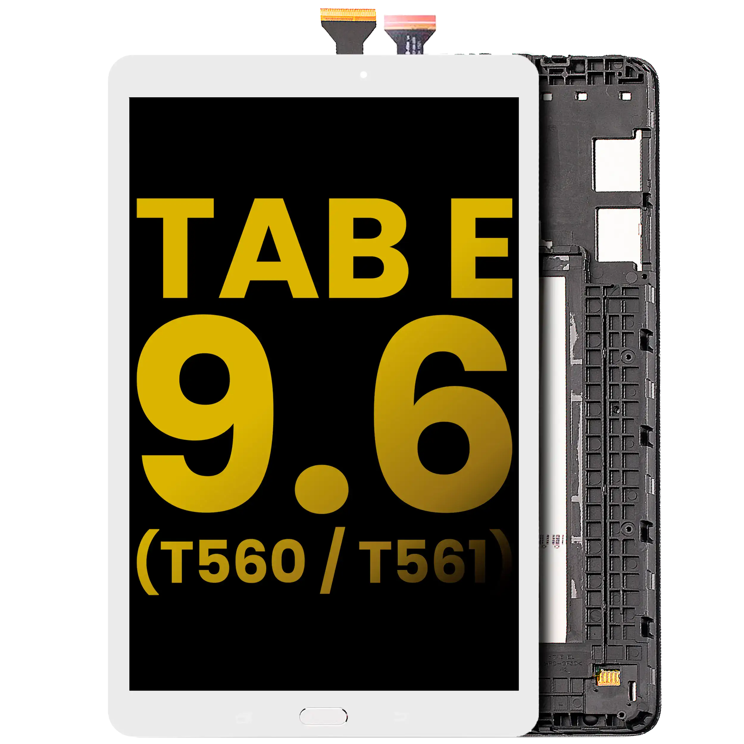LCD Display with Frame for Samsung Galaxy Tab E 9.6" (T560 / T561 / T567) (2015) (Refurbished) (White)