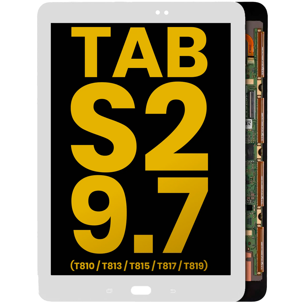 OLED-Display ohne Rahmen Samsung Tab S2 9.7" Refurbished Weiß