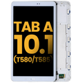 LCD Display with Frame for Samsung Tab A (10.1" / 2016) (T580 / T585) (Refurbished) (White)