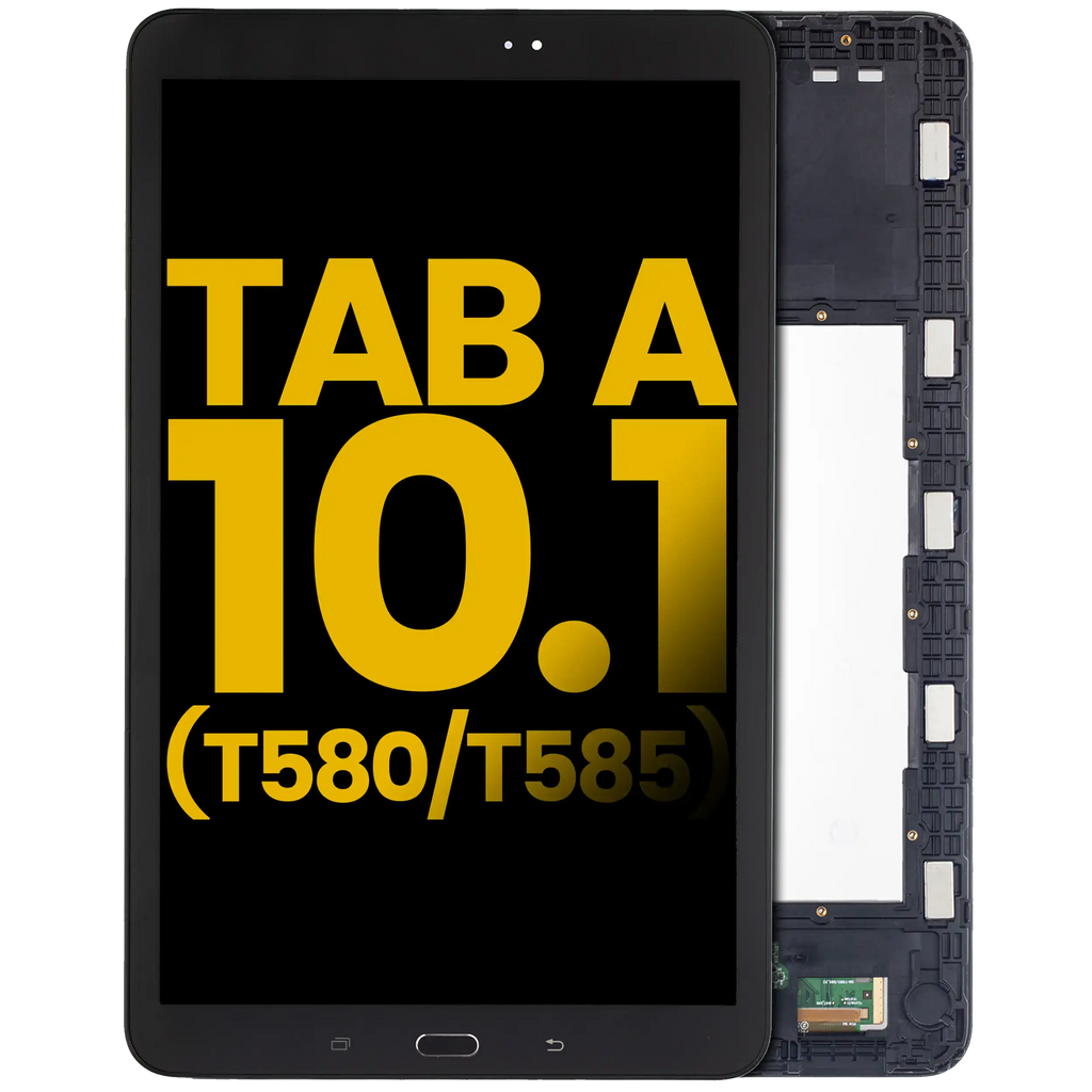 Samsung Tab A 10.1 LCD-Display mit Rahmen Refurbished Schwarz