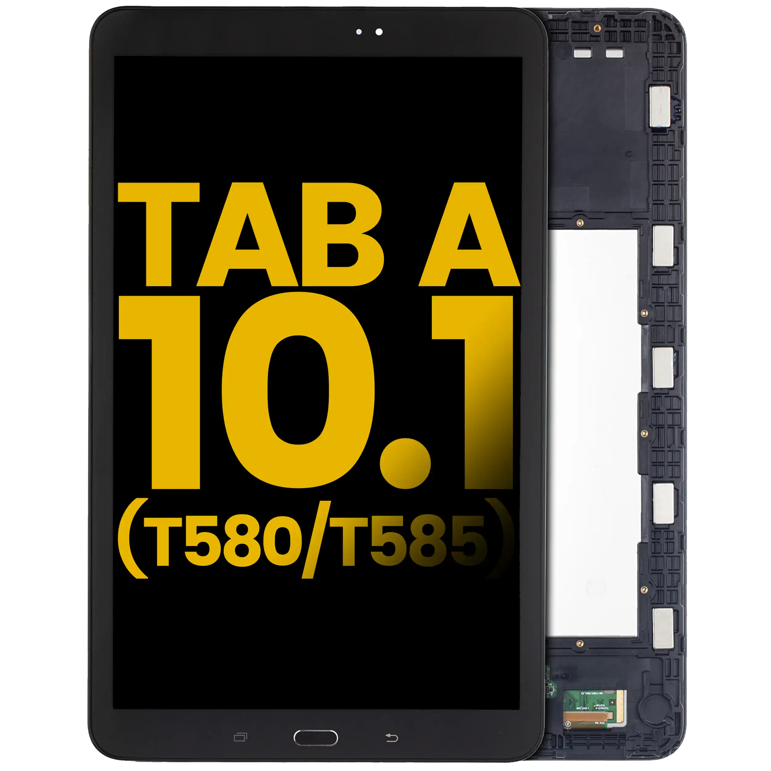 Samsung Tab A 10.1 LCD-Display mit Rahmen Refurbished Schwarz