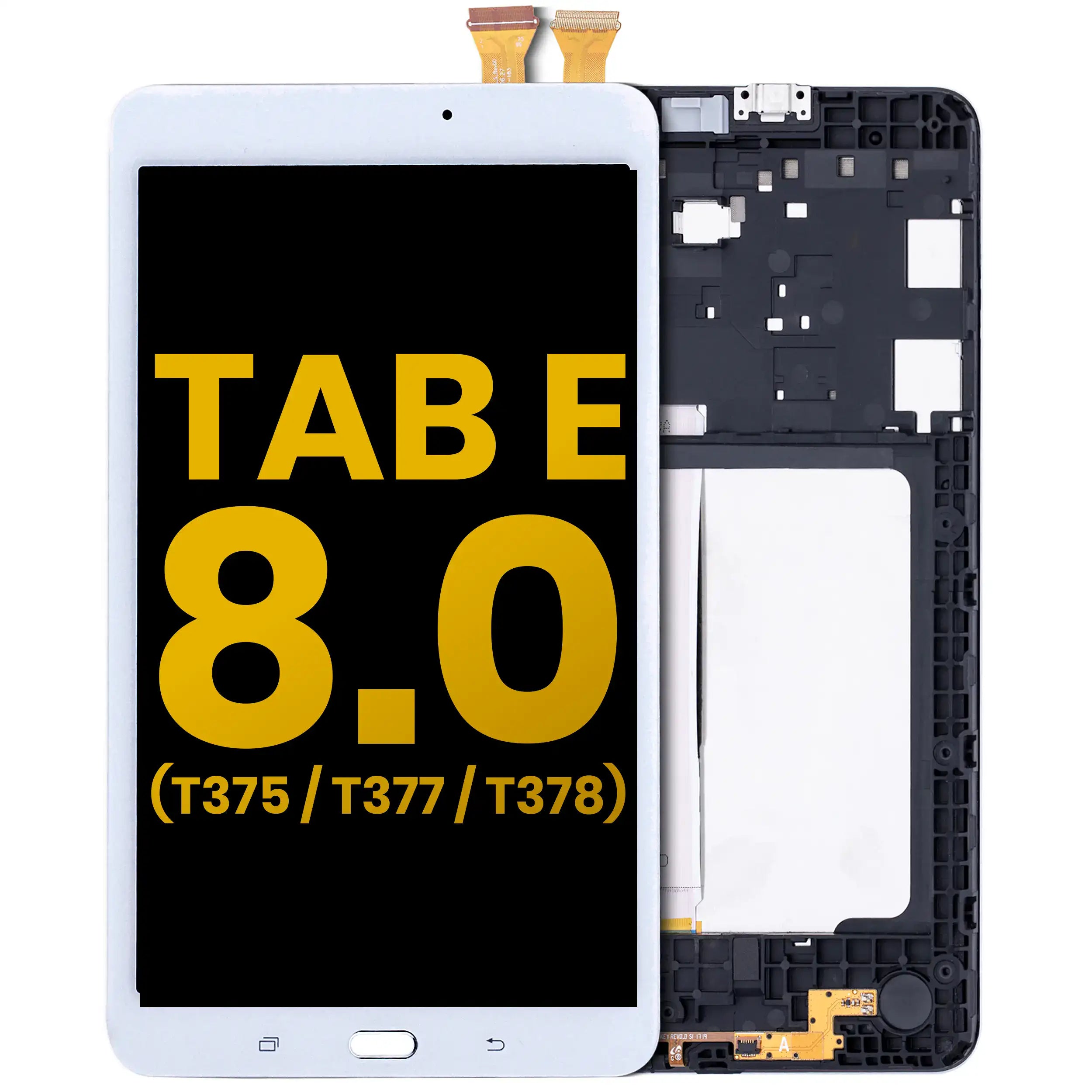 LCD-Display mit Rahmen Samsung Tab E 8.0 (2016) Weiß Refurbished