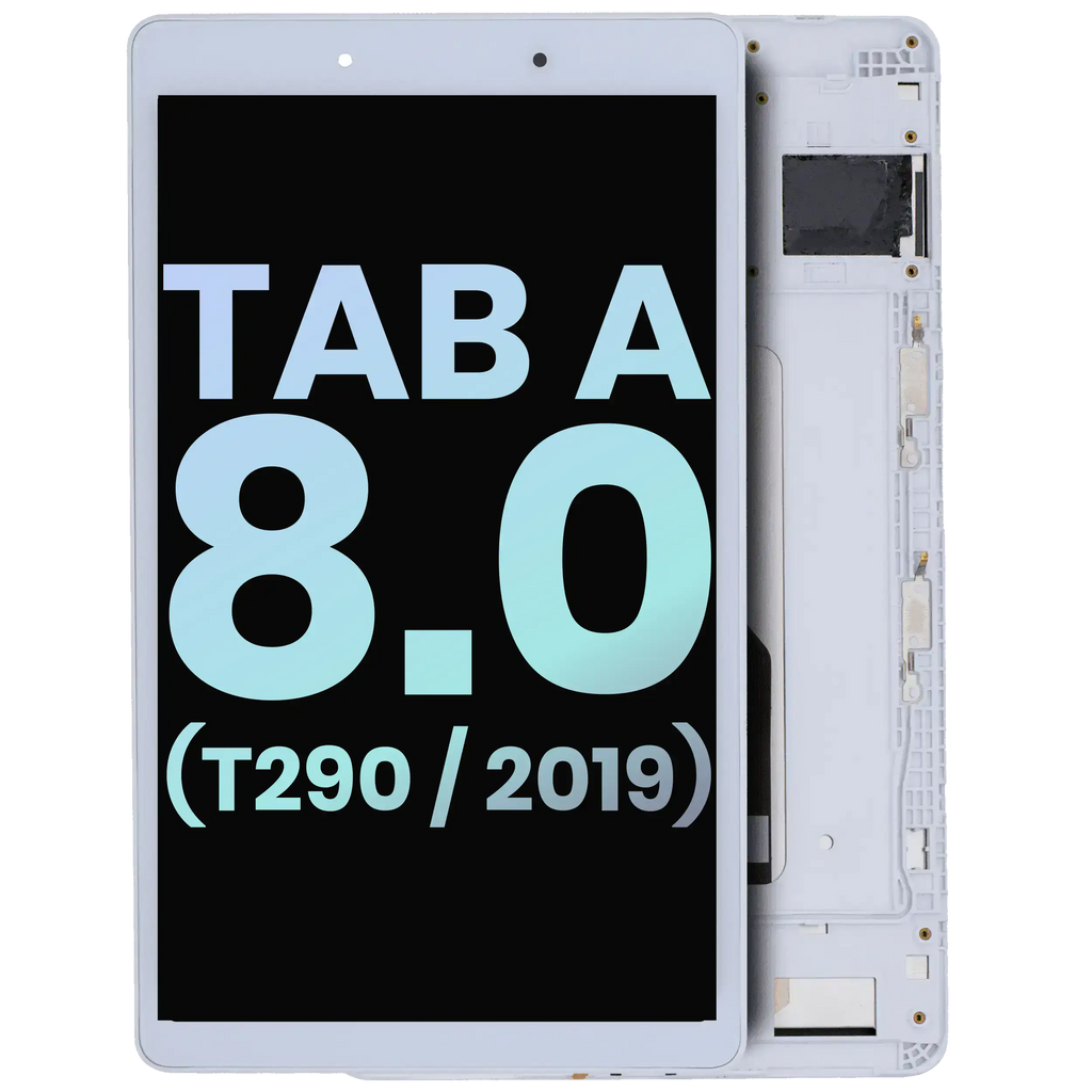 LCD mit Rahmen f. Samsung Galaxy Tab A7 Lite 8.7" Service Pack Weiß