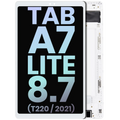 Samsung Galaxy Tab A7 Lite LCD-Display mit Rahmen Weiß Service Pack