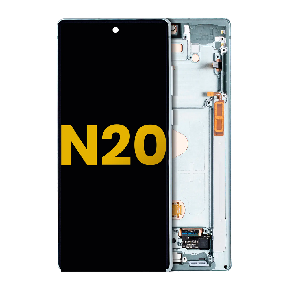 OLED-Display mit Rahmen für Samsung Galaxy Note 20 5G (Refurb.) (Mystic Green)