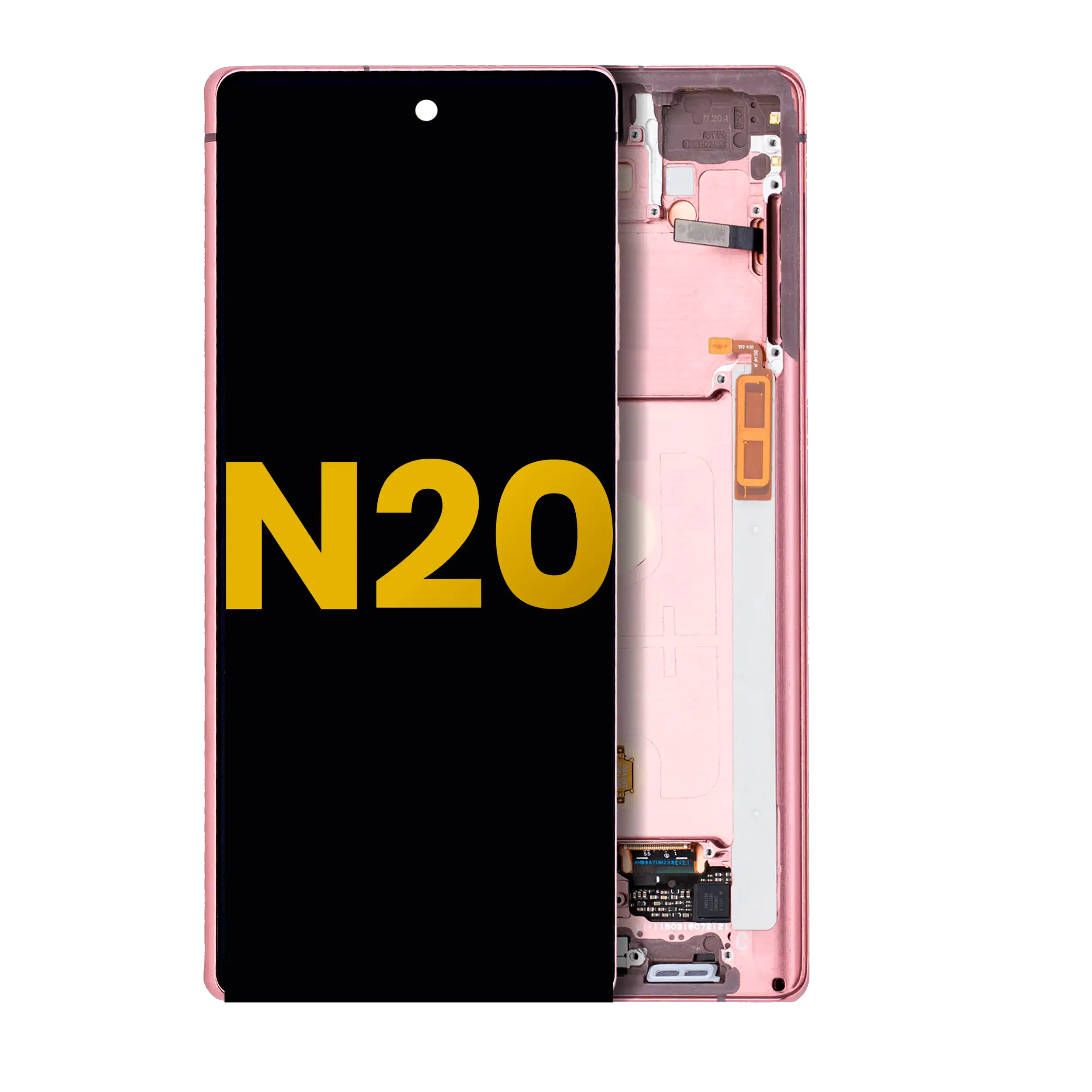 OLED-Display mit Rahmen für Samsung Galaxy Note 20 5G (Refurb.) (Mystic Bronze)