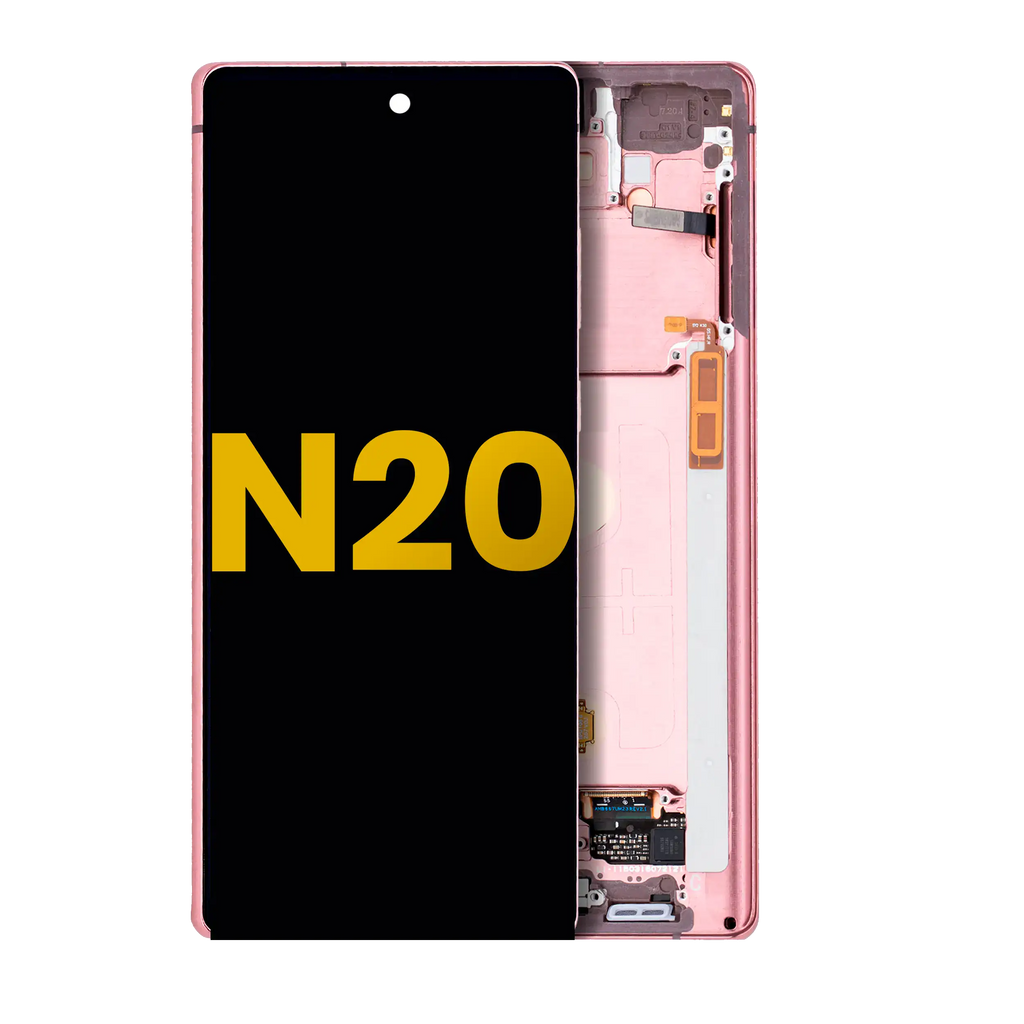 OLED-Display mit Rahmen für Samsung Galaxy Note 20 5G (Refurb.) (Mystic Bronze)