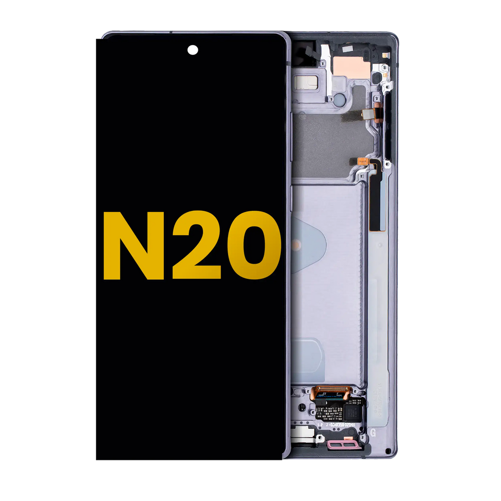OLED-Display mit Rahmen Samsung Galaxy Note 20 5G Refurbished Mystic Gray