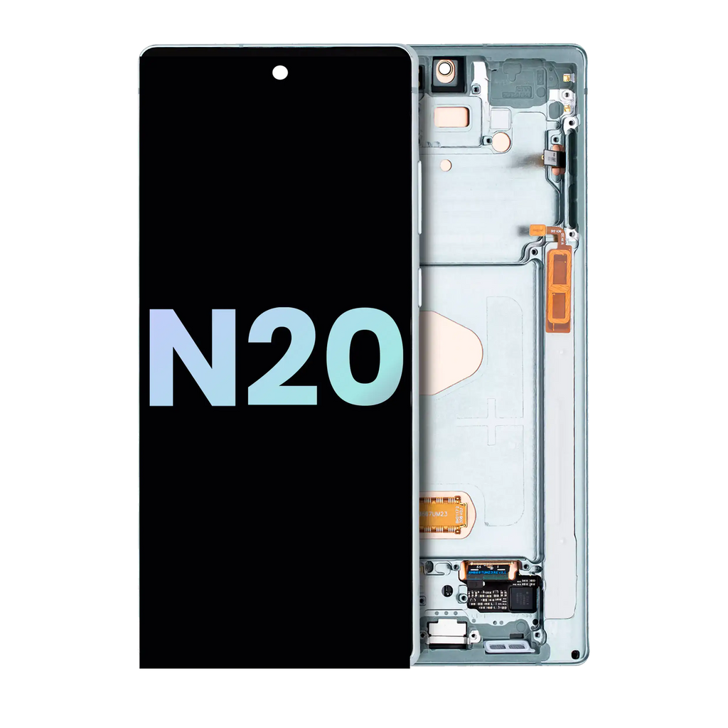 Galaxy Note 20 5G OLED-Display m. Rahmen ServicePack Mystic Green