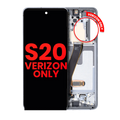 OLED Display with Frame for Samsung Galaxy S20 5G (Verizon 5G UW) – Aftermarket Plus – Cloud White
