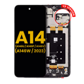 LCD-Display m. Rahmen Samsung A14 5G US generalüberholt alle Farben