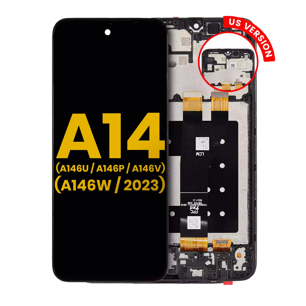 LCD Display with Frame for Samsung Galaxy A14 5G (A146U / A146P / A146V / A146W / 2023) US Version Refurbished All Colors