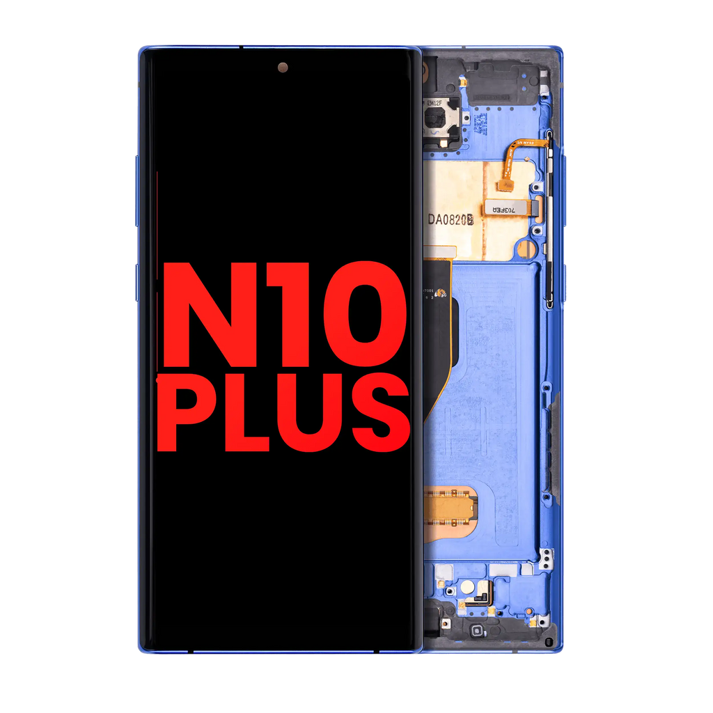 OLED Display with Frame for Samsung Galaxy Note 10 Plus / 5G (Aftermarket Plus) (Blue)