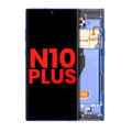 Samsung Galaxy Note10+ 5G OLED-Display mit Rahmen (Aftermarket Plus) Blau