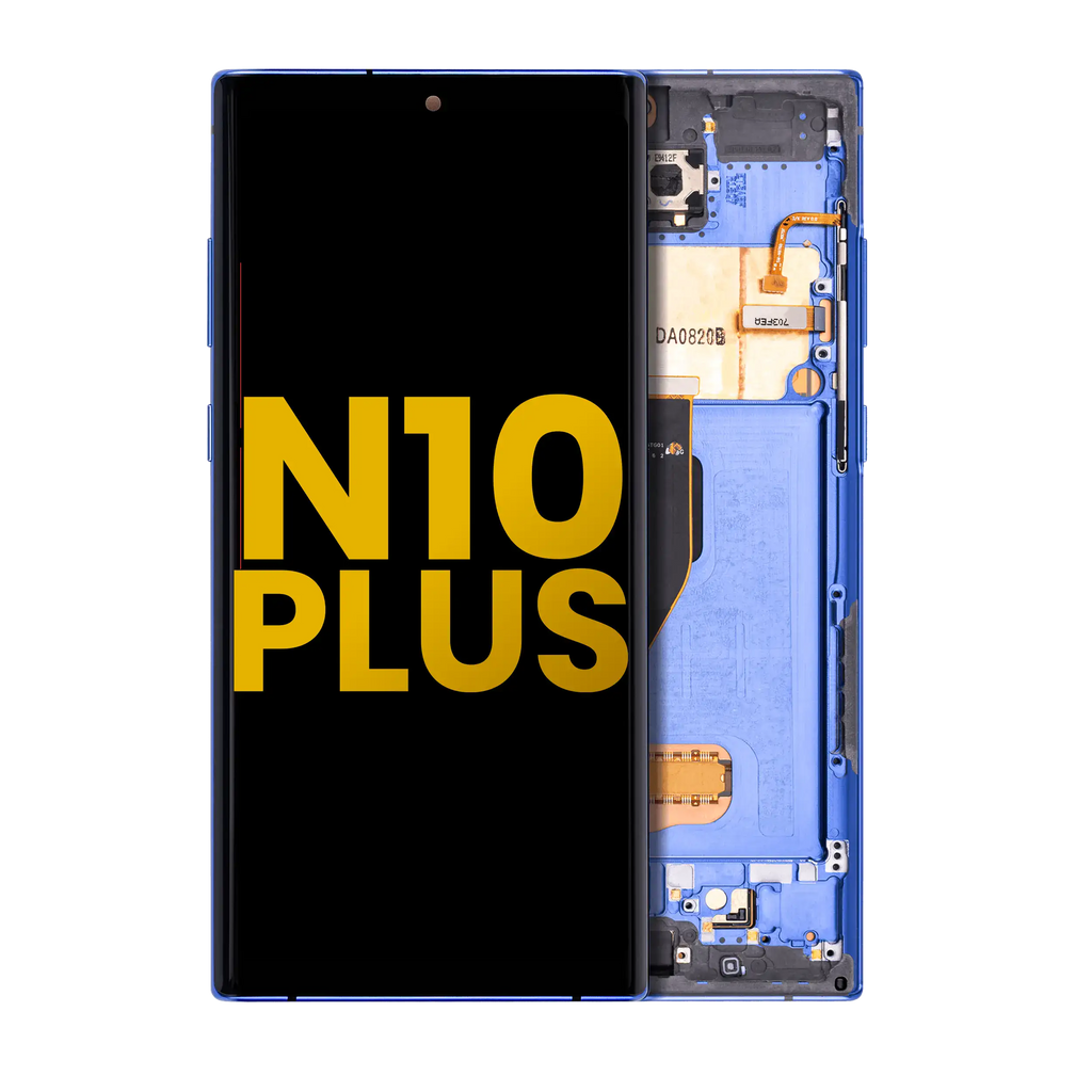 OLED Display with Frame for Samsung Galaxy Note 10 Plus / 5G (Refurbished) (Blue)