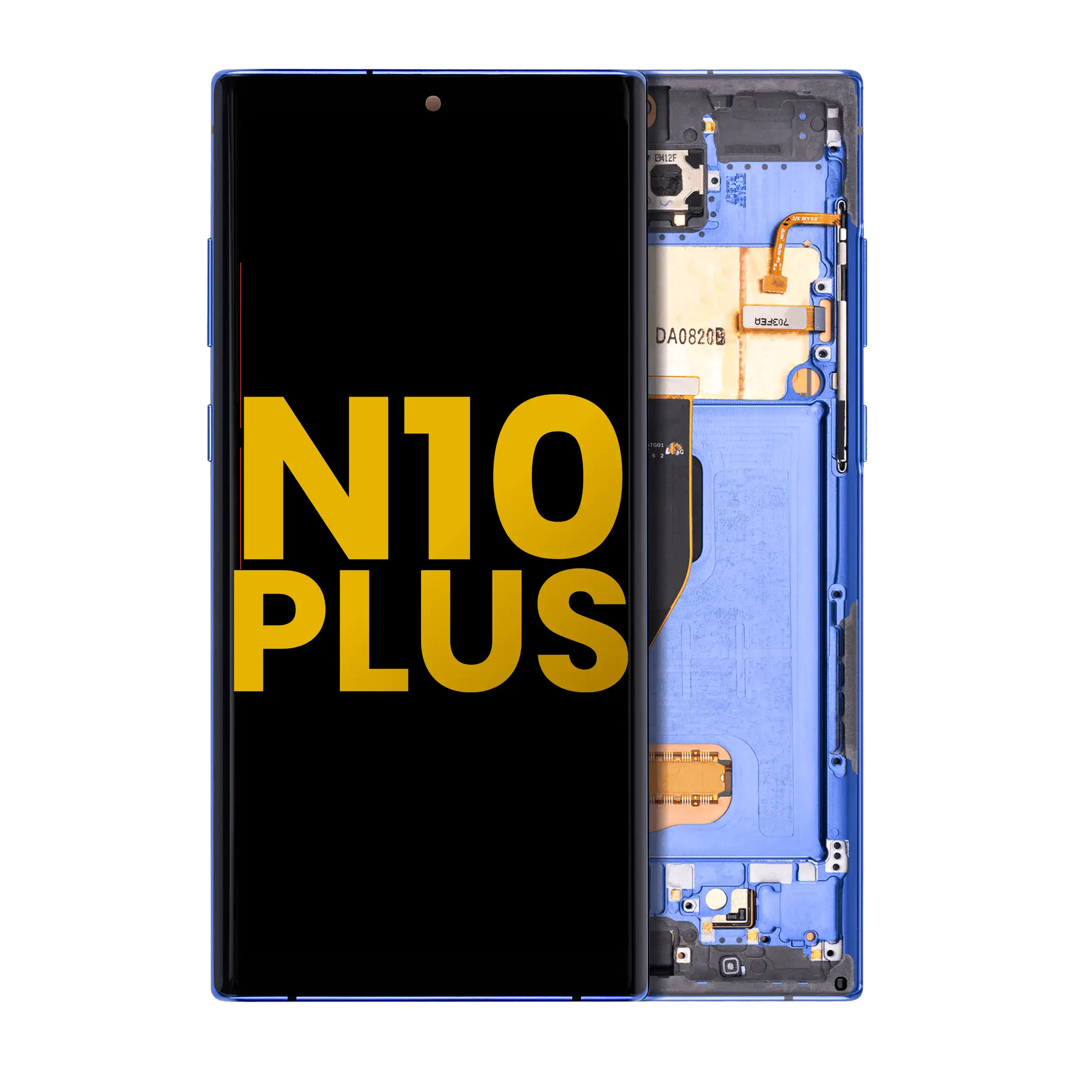 OLED Display with Frame for Samsung Galaxy Note 10 Plus / 5G (Refurbished) (Blue)