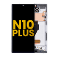 OLED-Display mit Rahmen für Samsung Note10+ 5G Refurbished Aura White