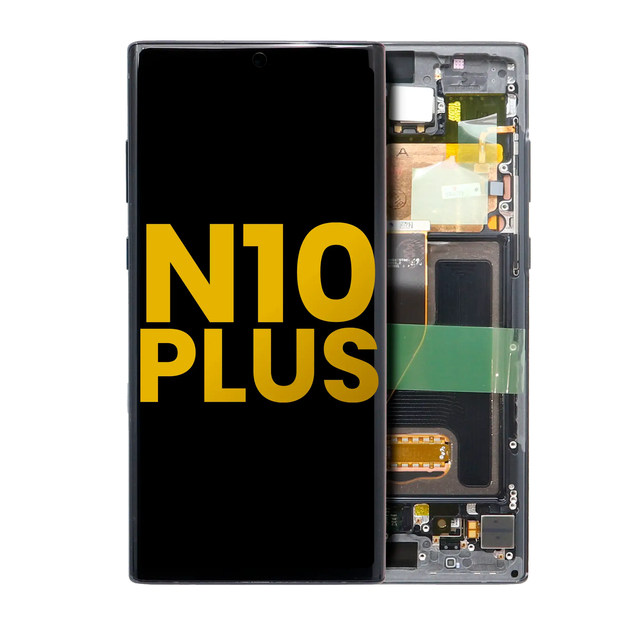 OLED Display with Frame for Samsung Galaxy Note 10 Plus / 5G (Refurbished) (Aura Black)