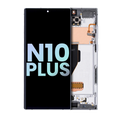 OLED-Display mit Rahmen für Samsung Note10+ (Service Pack) Aura White