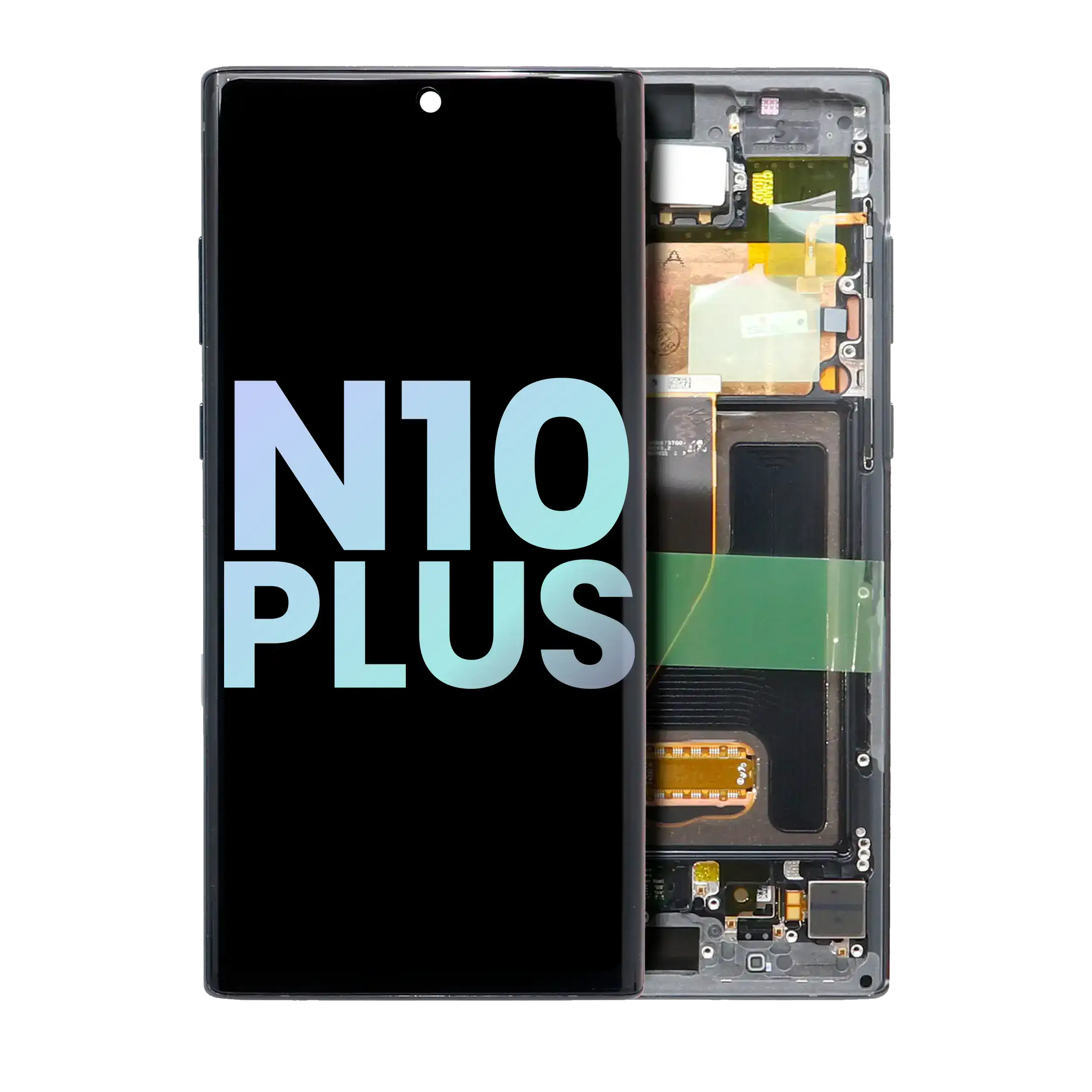 OLED-Display Rahmen f. Samsung Galaxy Note 10+ / 5G (Service Pack) Aura Black