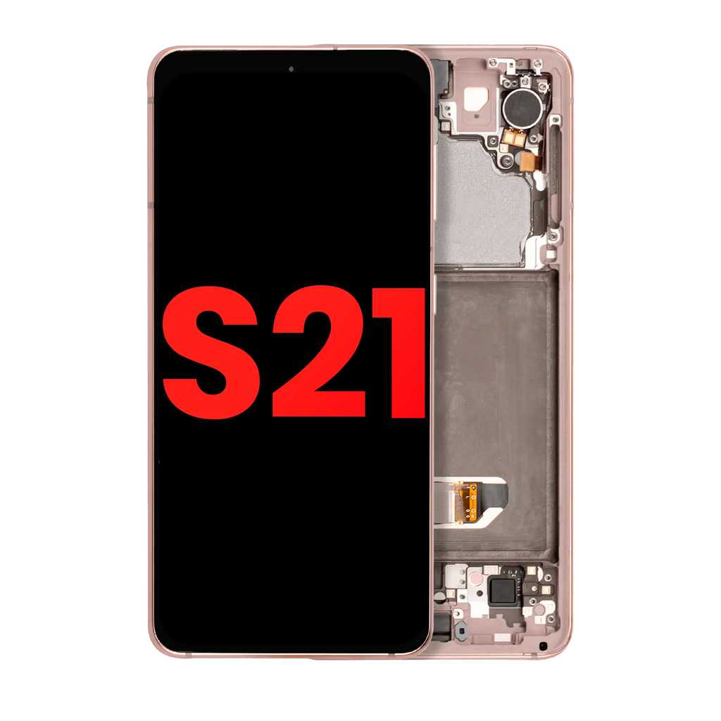 OLED Display with Frame for Samsung Galaxy S21 5G (Aftermarket Plus) (Phantom Pink)