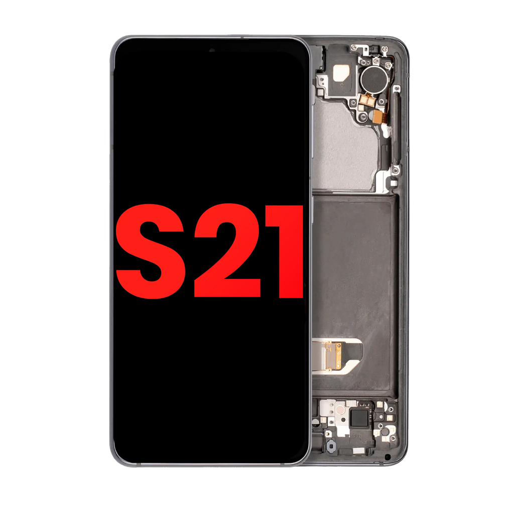 OLED Display with Frame for Samsung Galaxy S21 5G (Aftermarket Plus) (Phantom Gray)