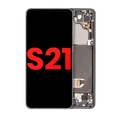 OLED Display with Frame for Samsung Galaxy S21 5G (Aftermarket Plus) (Phantom Gray)