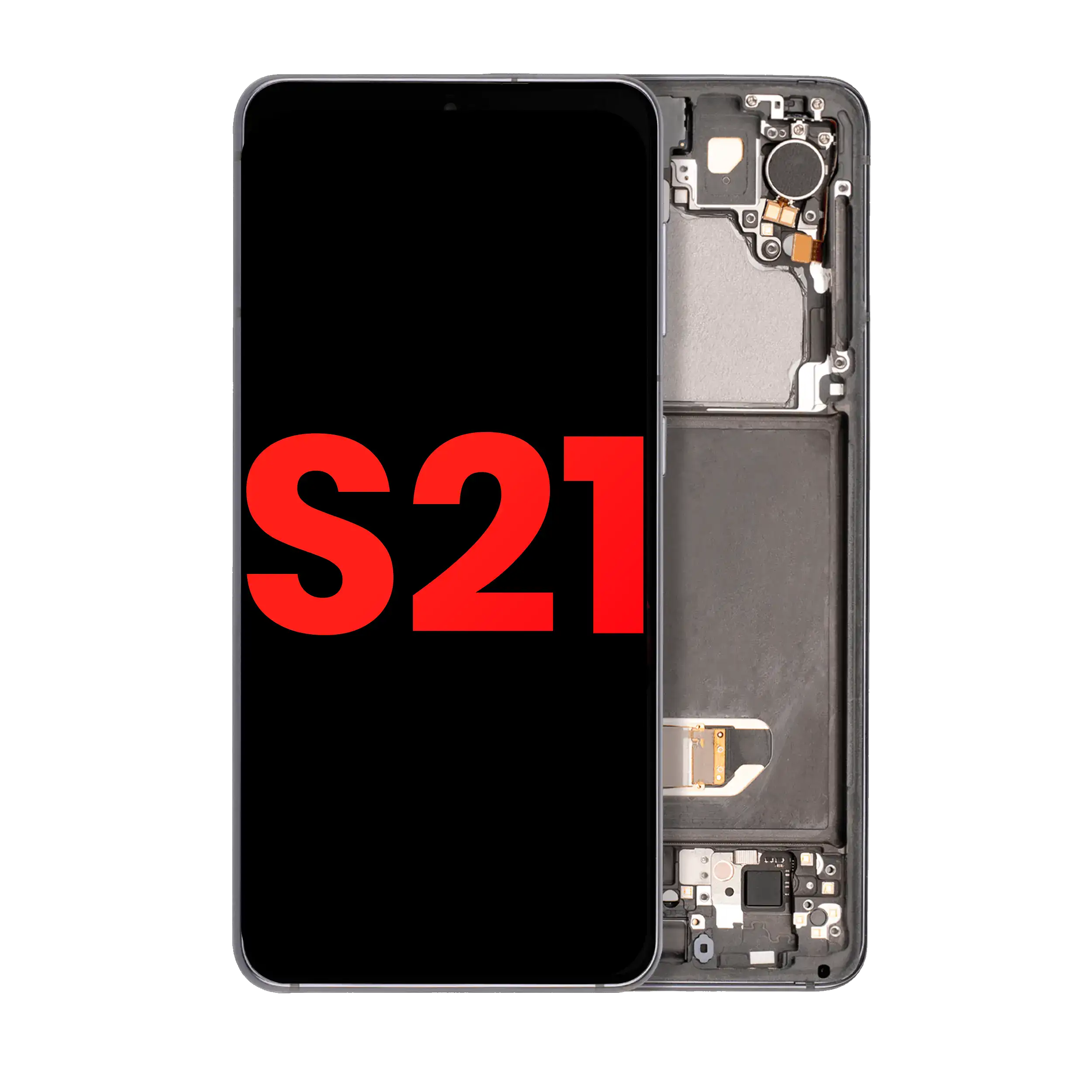 OLED Display with Frame for Samsung Galaxy S21 5G (Aftermarket Plus) (Phantom Gray)